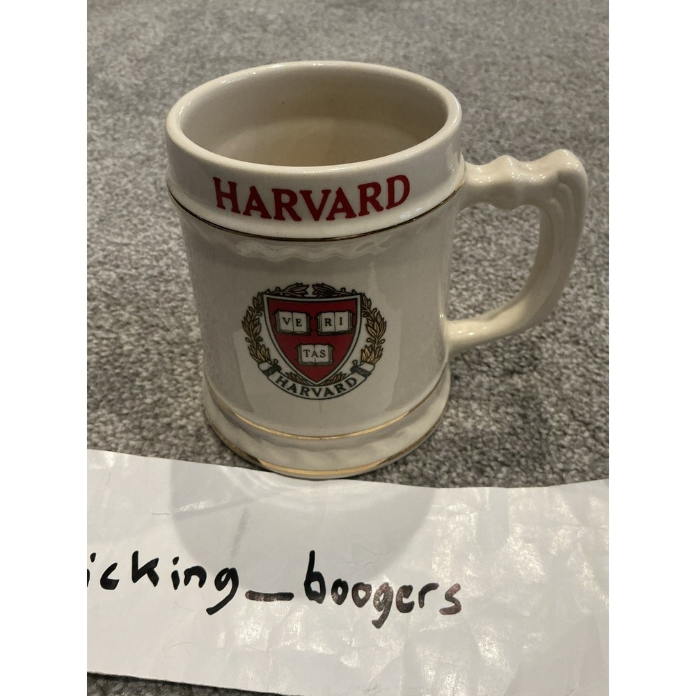 Vintage Harvard University Ceramic Coffee Coffee/Beer Mug Cup Stein Holds 12 oz
